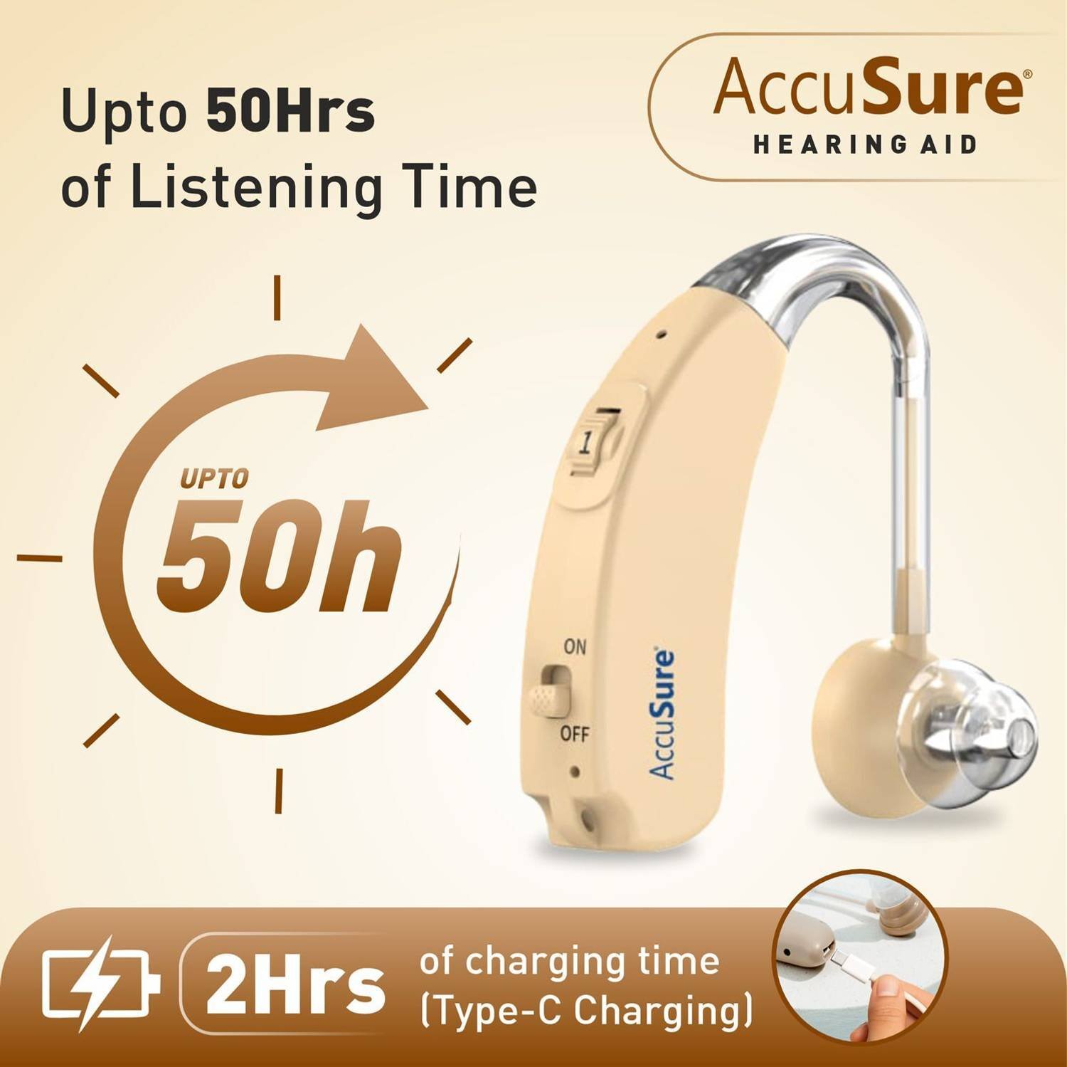 ACCUSURE HEARING AID-J-886 - Image 2