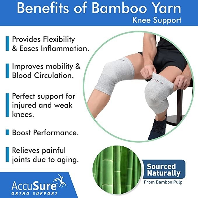 ACCUSURE BAMBOO YARN KNEE CAP K-12 - Image 2
