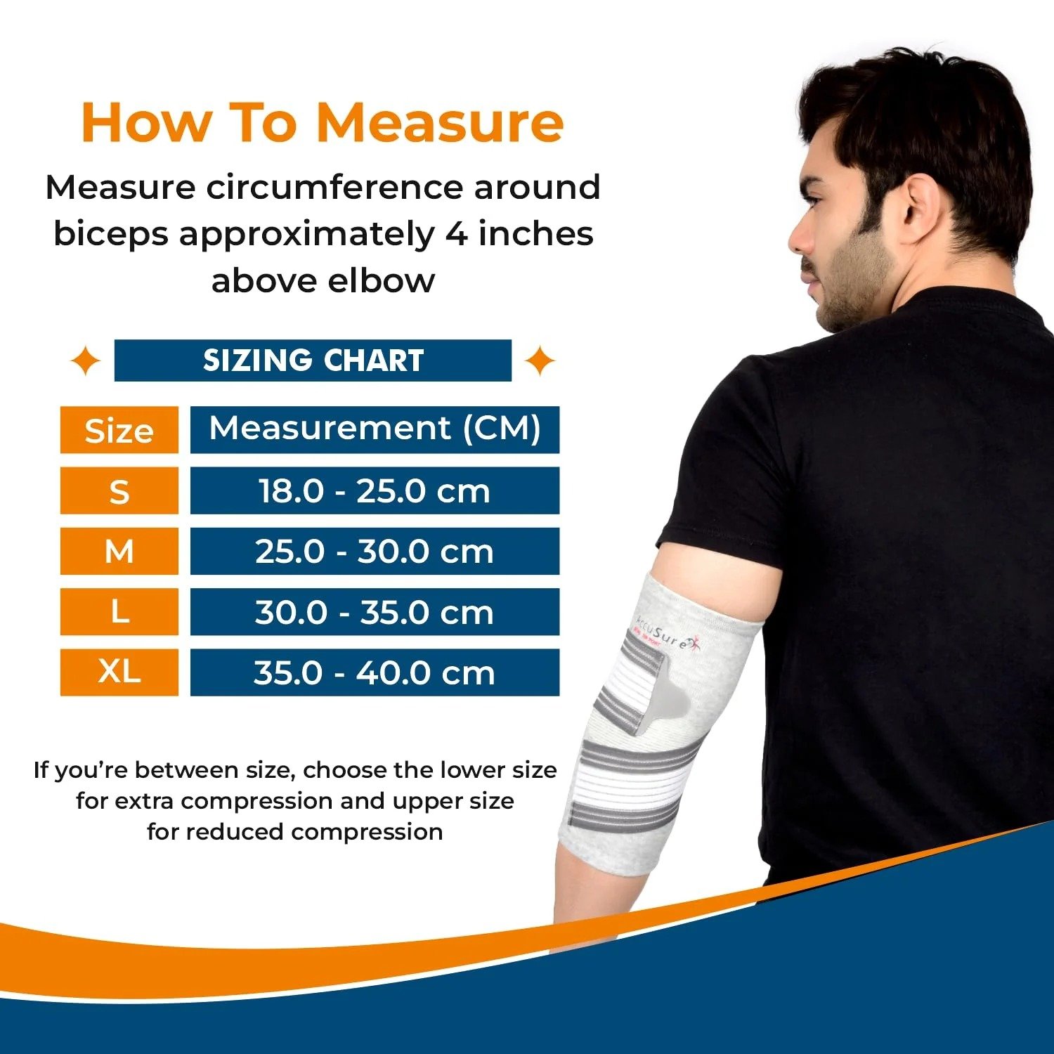 ACCUSURE BAMBOO YARN ELBOW BINDER E-25 - Image 2