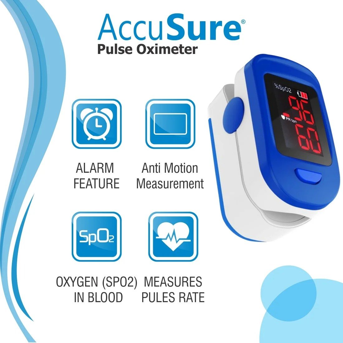 AccuSure Fingertip Pulse Oximeter - Image 4