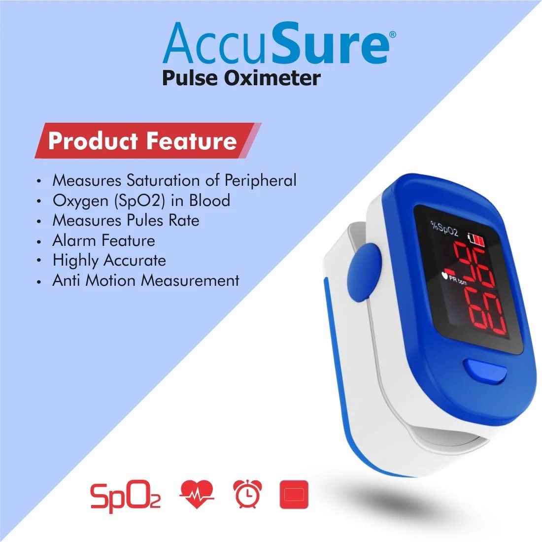 AccuSure Fingertip Pulse Oximeter - Image 3