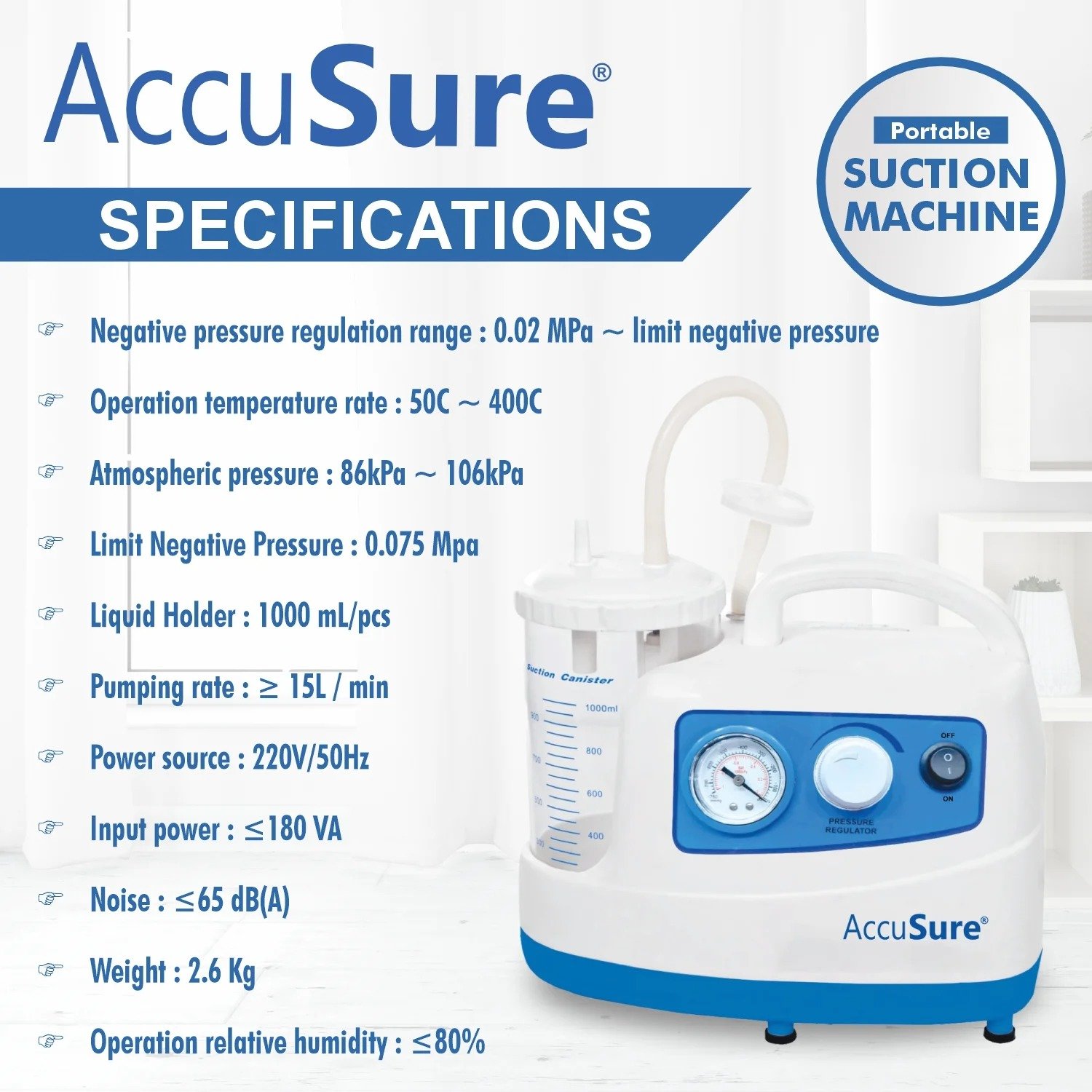 ACCUSURE SUCTION MACHINE - Image 2