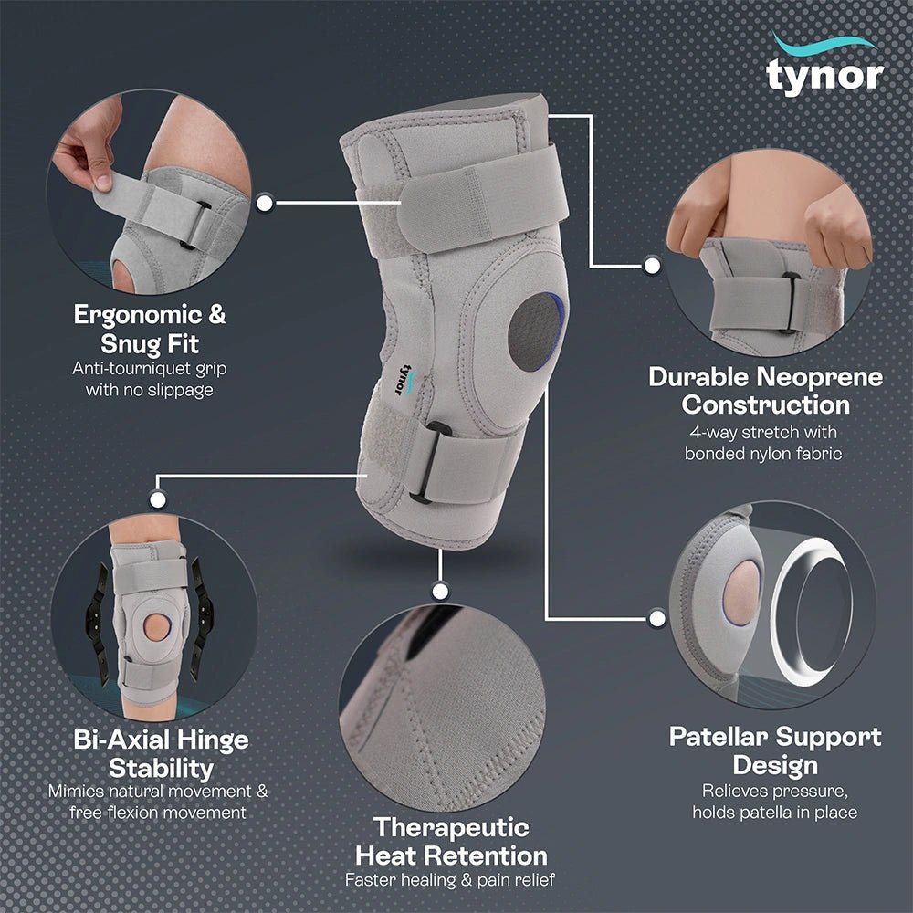 TYNOR KNEE WRAP HINGED - NEOPRENE - Image 2