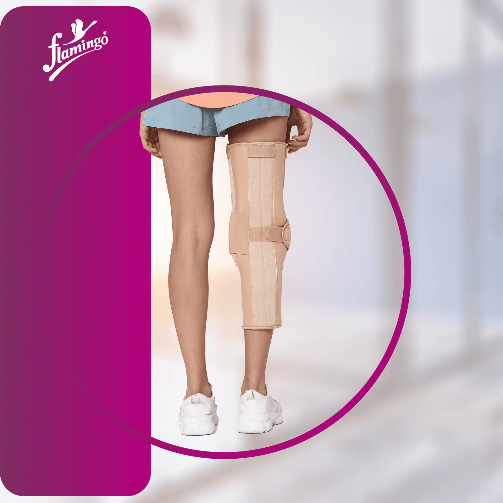 FLAMINGO KNEE IMMOBILIZER (UNIVERSAL) 17" - Image 4
