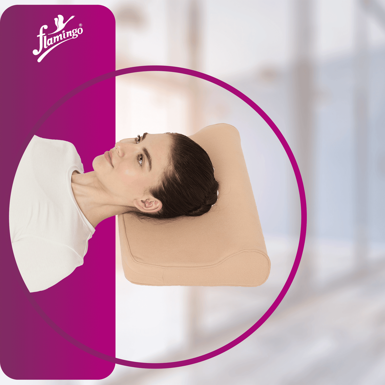 FLAMINGO CERVICAL PILLOW