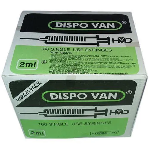 DISVO VAN HYPODERMIC SYRINGE 2ML - 100UNITS PACK - Image 4