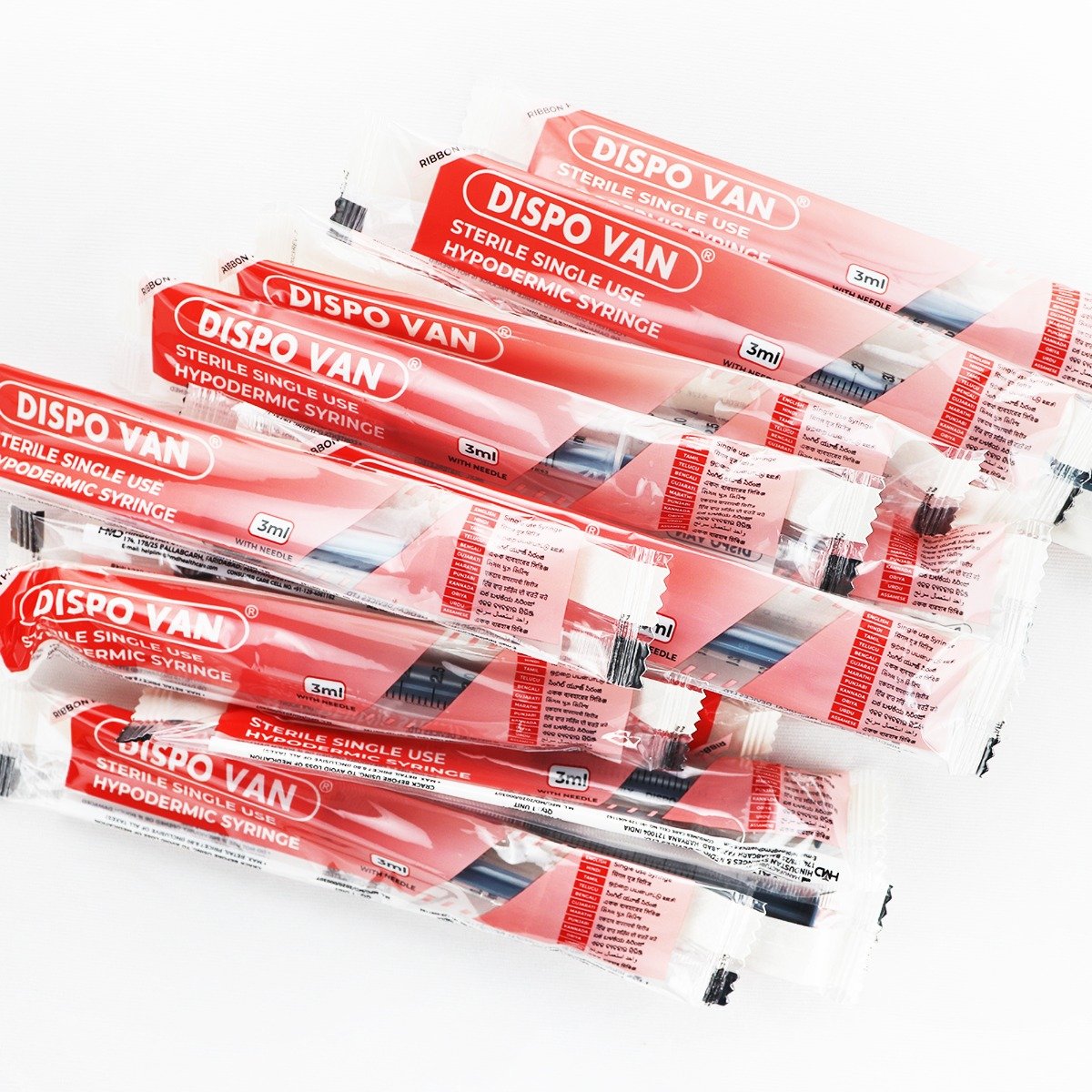 DISVO VAN HYPODERMIC SYRINGE 3ML - 100UNITS PACK - Image 3