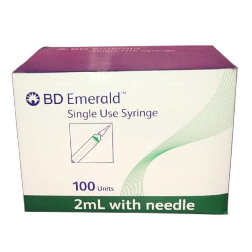 BD EMERALD SINGLE USE SYRINGE 2ML - 100UNITS PACK - Image 4