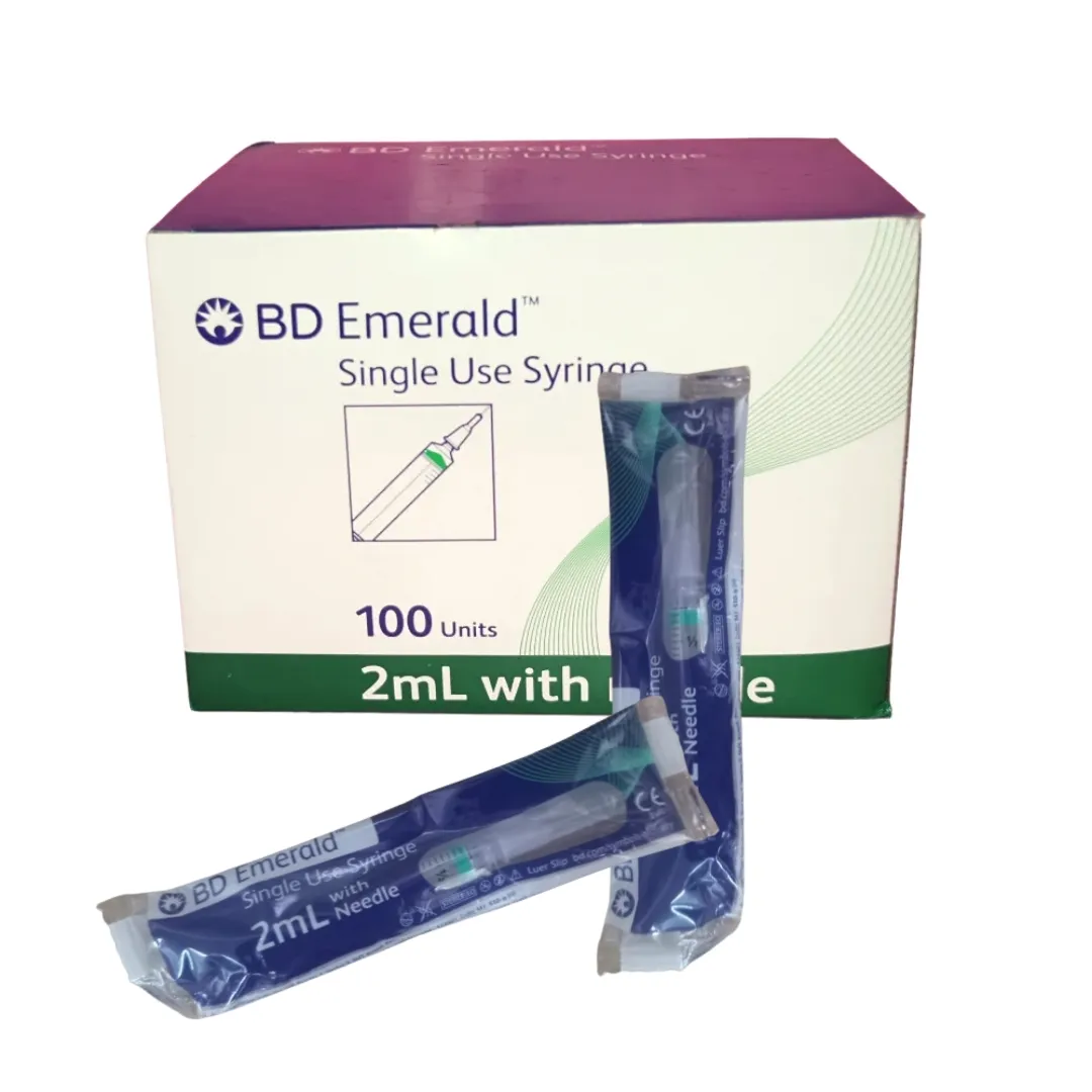 BD EMERALD SINGLE USE SYRINGE 2ML - 100UNITS PACK