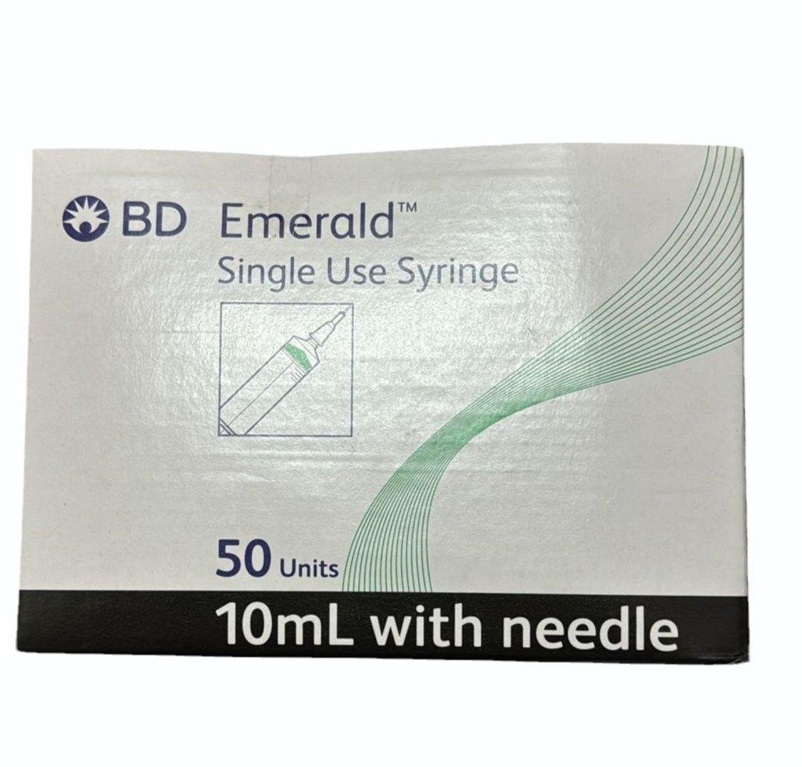 BD EMERALD SINGLE USE SYRINGE 10ML - 50UNITS PACK - Image 4