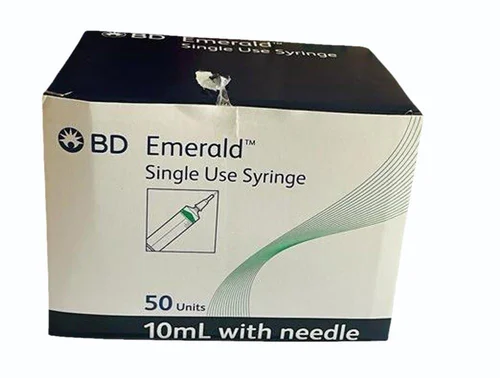 BD EMERALD SINGLE USE SYRINGE 10ML - 50UNITS PACK - Image 3