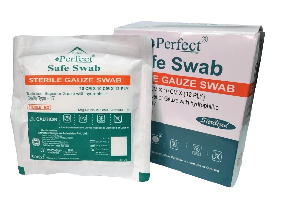 PERFECT SAFE SWAB STERILE GAUZE 10CMX10CM -10PCS - Image 4