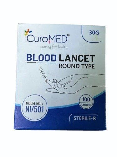 NAULAKHA BLOOD LANCET ROUND TYPE NI/501 - Image 2