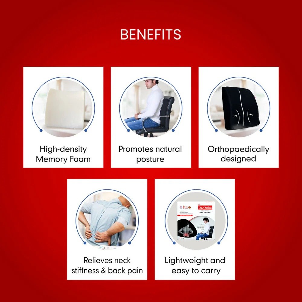 DR.ORTHO ORTHOPAEDIC BACK REST (UNI) - Image 5